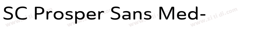 SC Prosper Sans Med字体转换